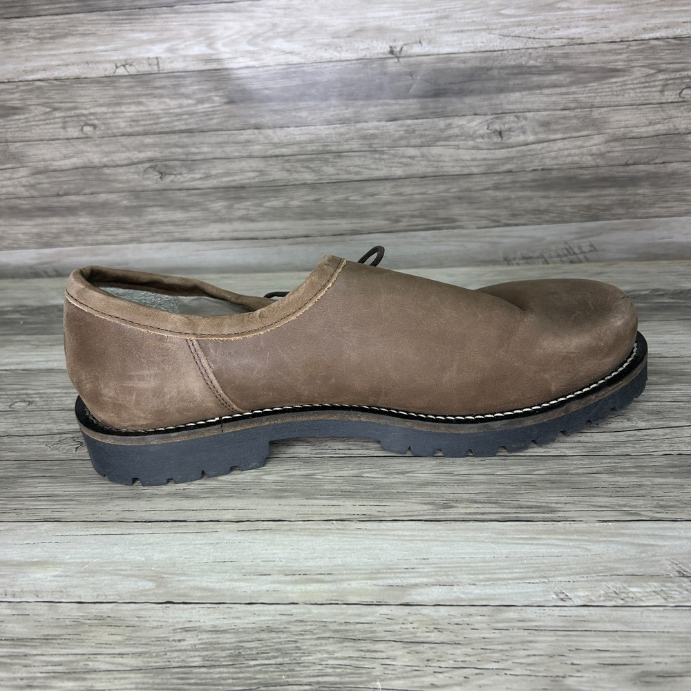 Anger Maier Loafers Men 43 EU 10US Brown Suede Shoes Oktoberfest Trachten - Picture 8 of 10